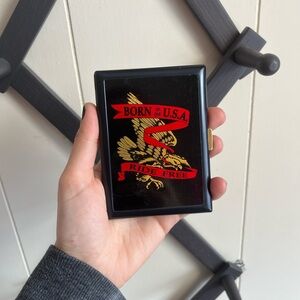 Black and Red 'Born in the USA' Wallet